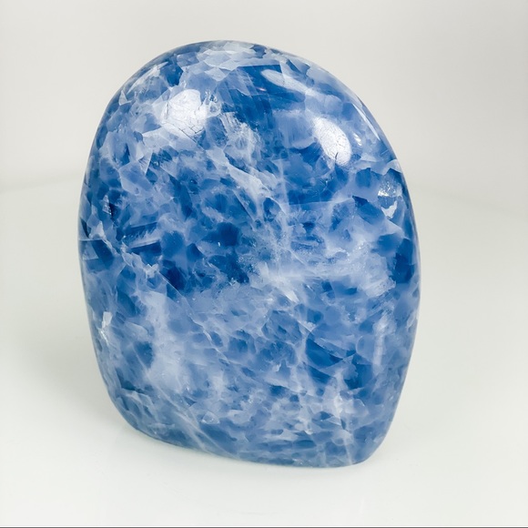 Blue Calcite Free Form Mineral Decor - Picture 7 of 14